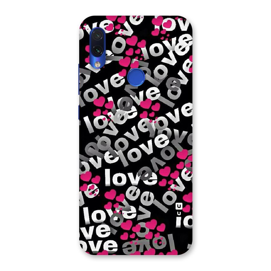 Too Much Love Back Case for Redmi Note 7