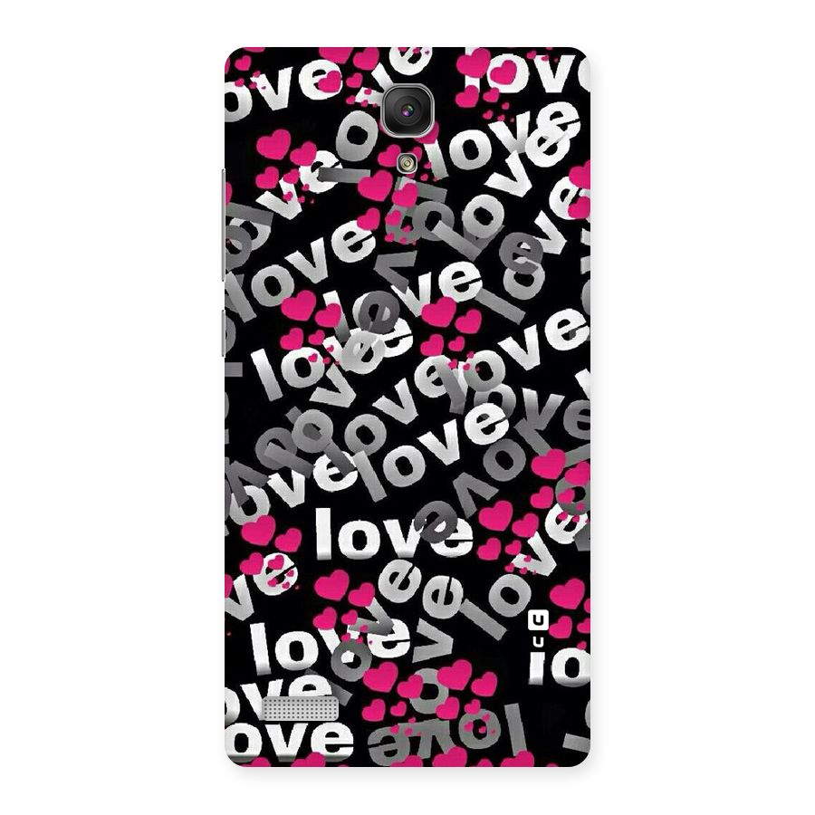 Too Much Love Back Case for Redmi Note Prime