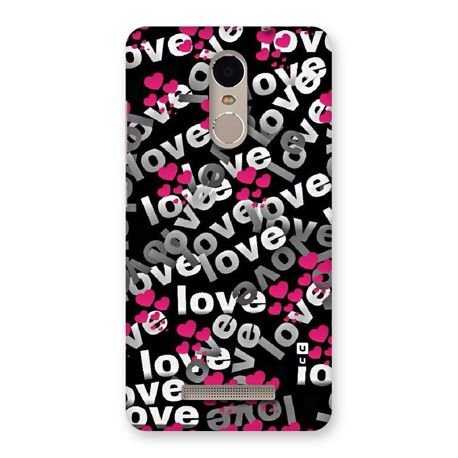 Too Much Love Back Case for Xiaomi Redmi Note 3