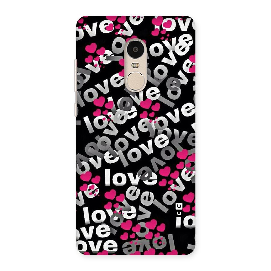 Too Much Love Back Case for Xiaomi Redmi Note 4
