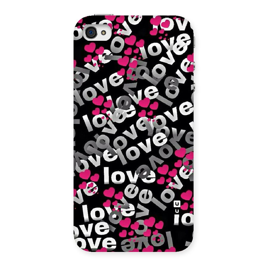 Too Much Love Back Case for iPhone 4 4s