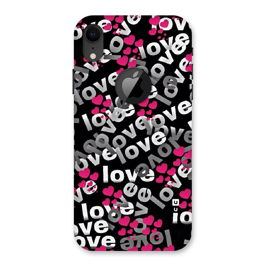Too Much Love Back Case for iPhone XR Logo Cut