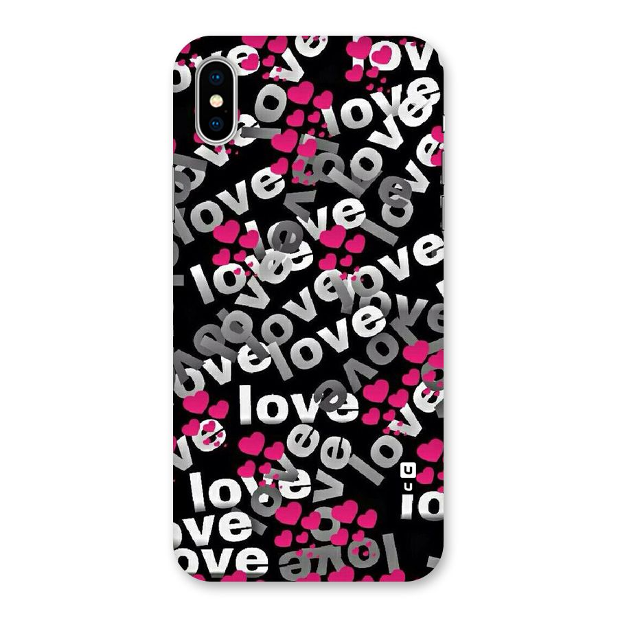Too Much Love Back Case for iPhone XS