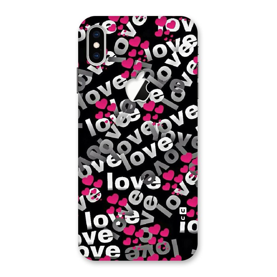 Too Much Love Back Case for iPhone XS Max Apple Cut