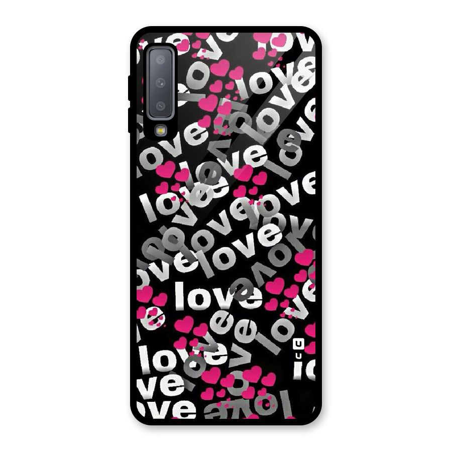 Too Much Love Glass Back Case for Galaxy A7 (2018)