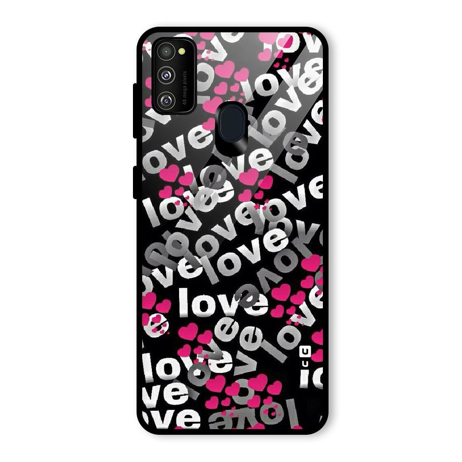 Too Much Love Glass Back Case for Galaxy M30s