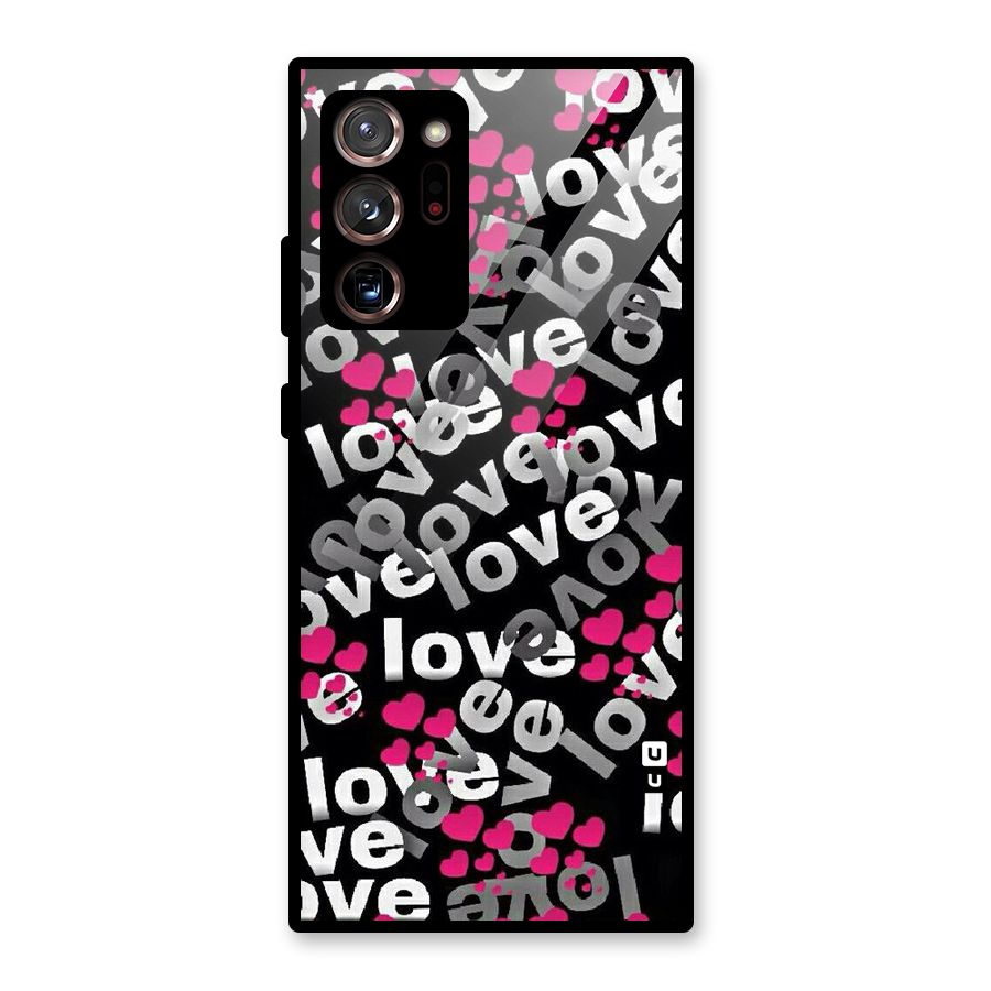 Too Much Love Glass Back Case for Galaxy Note 20 Ultra