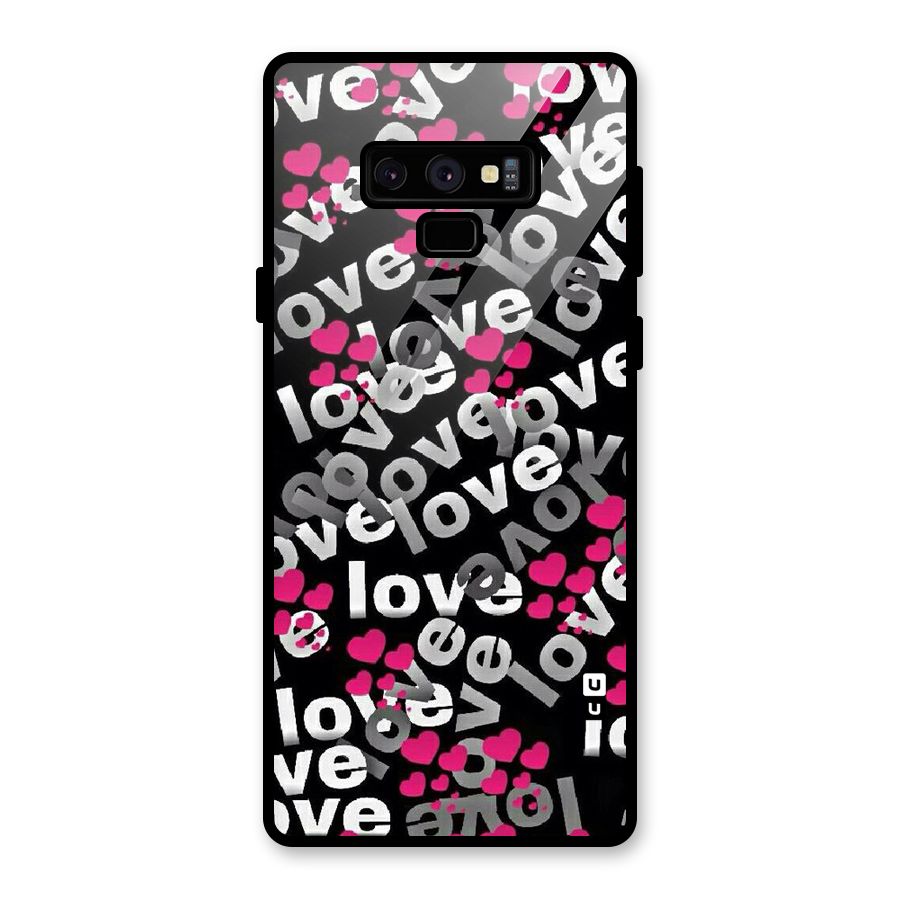 Too Much Love Glass Back Case for Galaxy Note 9