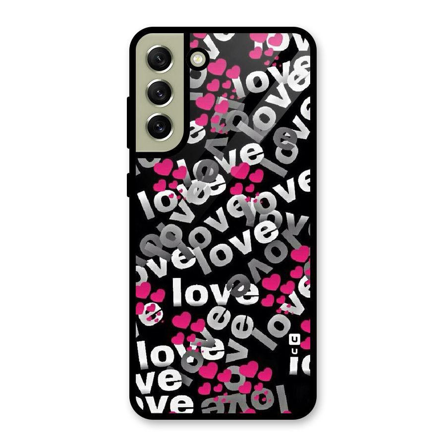 Too Much Love Glass Back Case for Galaxy S21 FE 5G