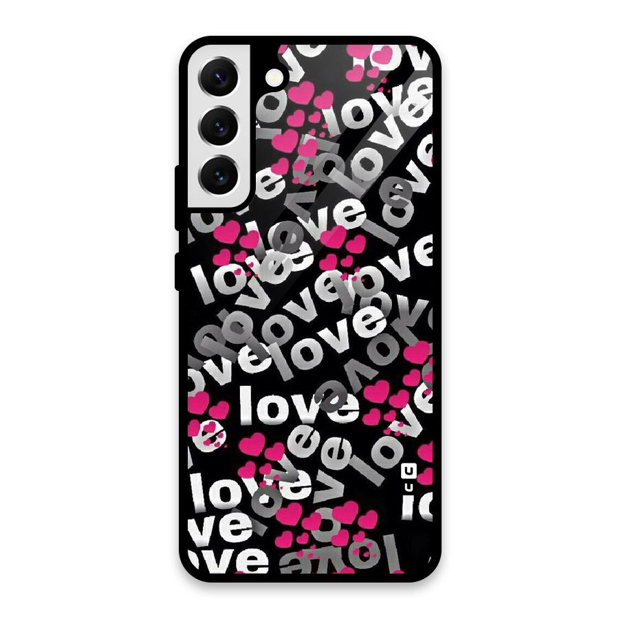 Too Much Love Glass Back Case for Galaxy S22 Plus 5G