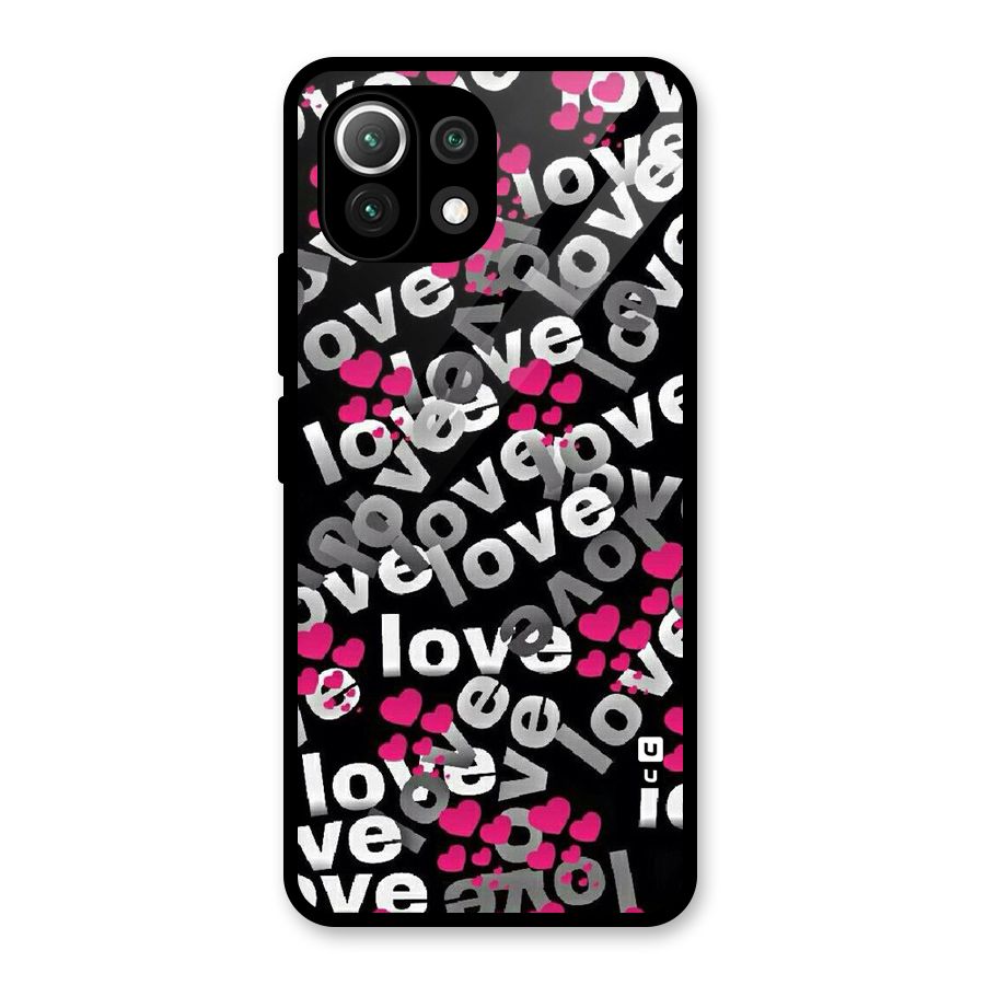 Too Much Love Glass Back Case for Mi 11 Lite