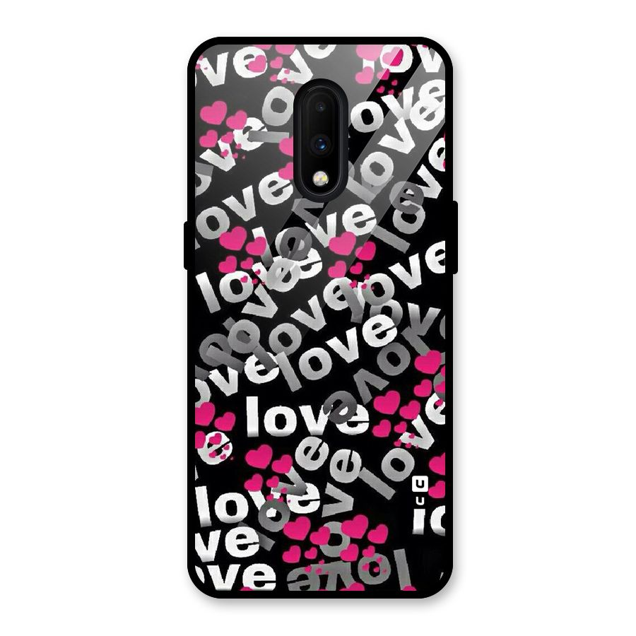 Too Much Love Glass Back Case for OnePlus 7