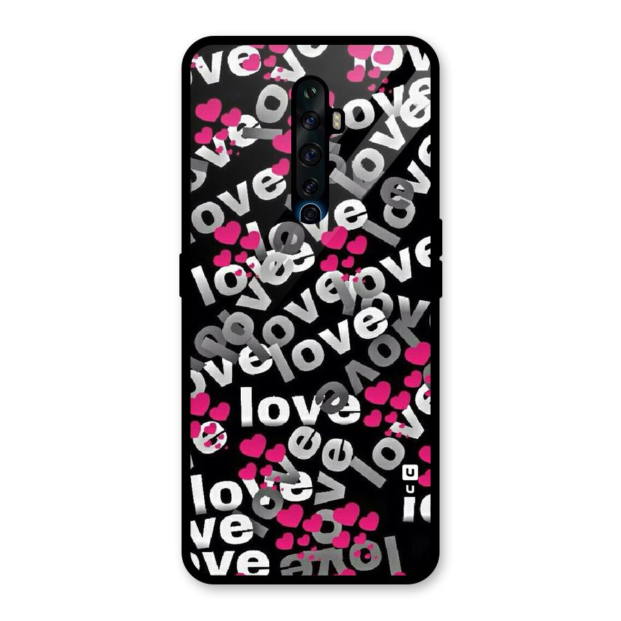 Too Much Love Glass Back Case for Oppo Reno2 Z