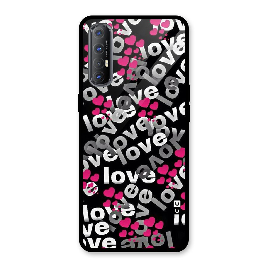 Too Much Love Glass Back Case for Oppo Reno3 Pro