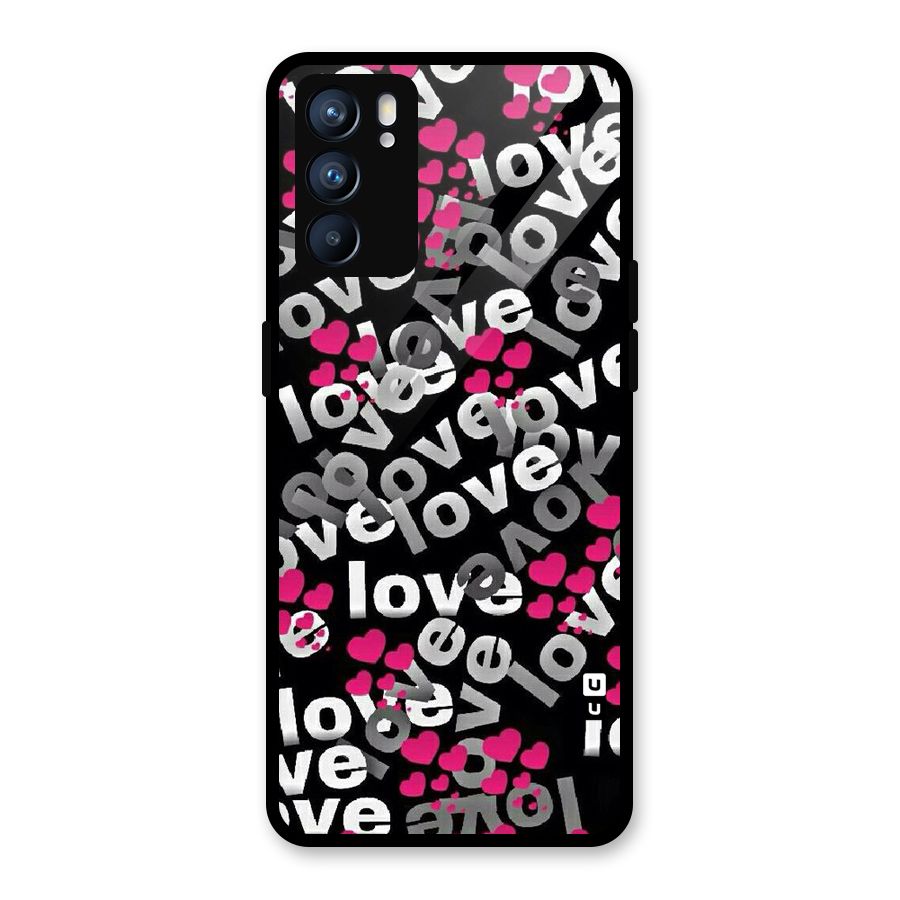 Too Much Love Glass Back Case for Oppo Reno6 5G