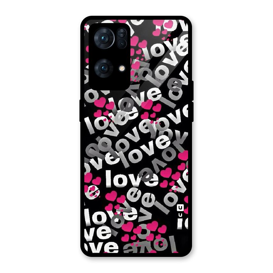 Too Much Love Glass Back Case for Oppo Reno7 Pro 5G