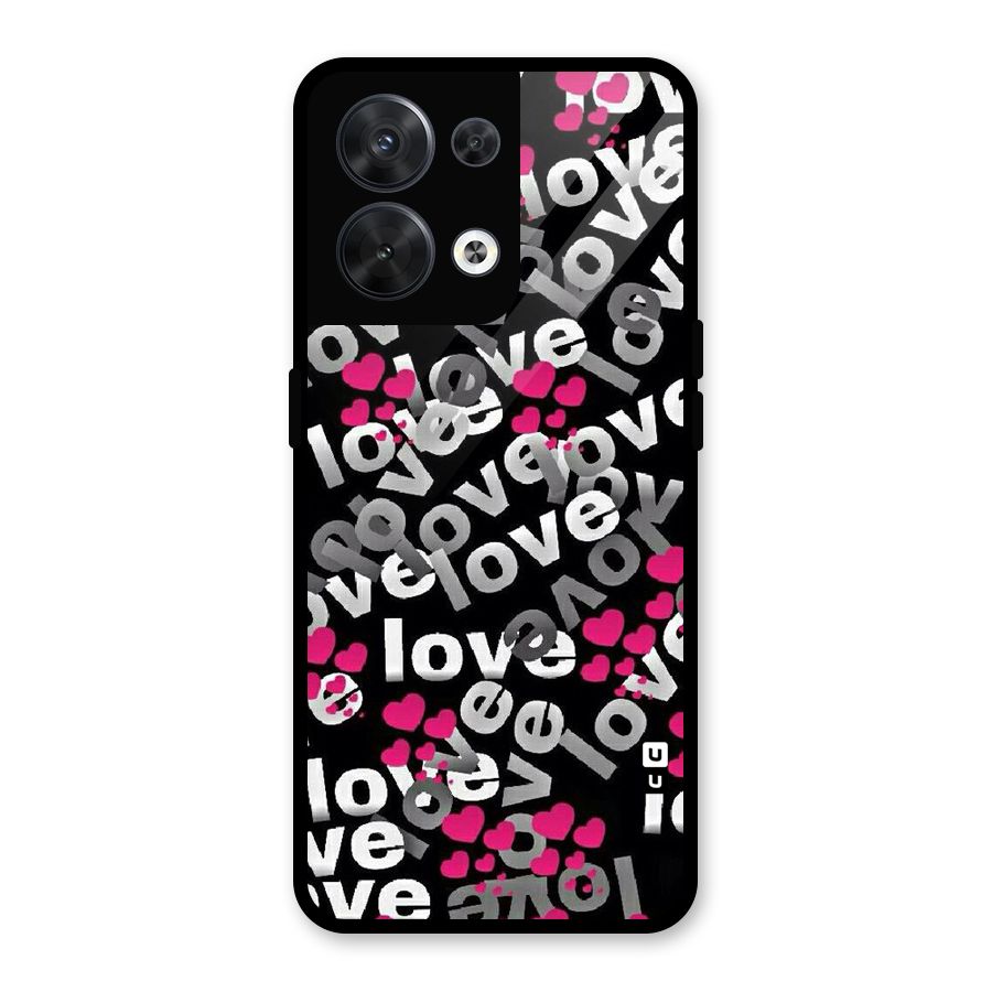 Too Much Love Glass Back Case for Oppo Reno8 5G