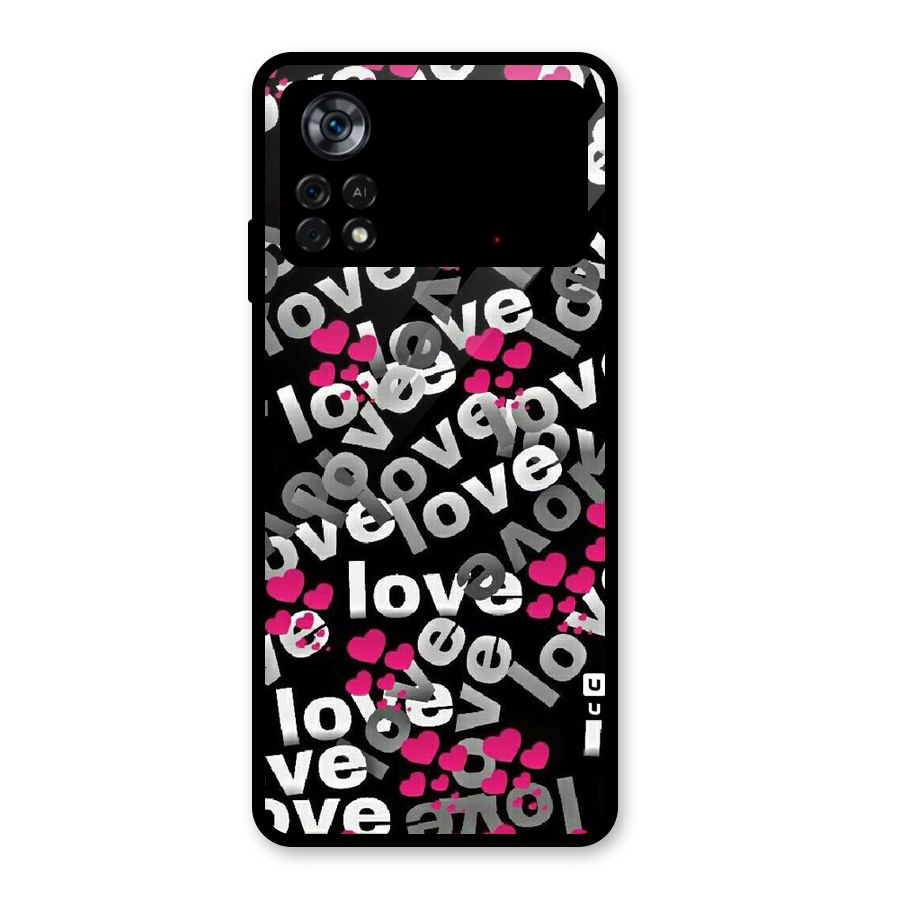 Too Much Love Glass Back Case for Poco X4 Pro 5G