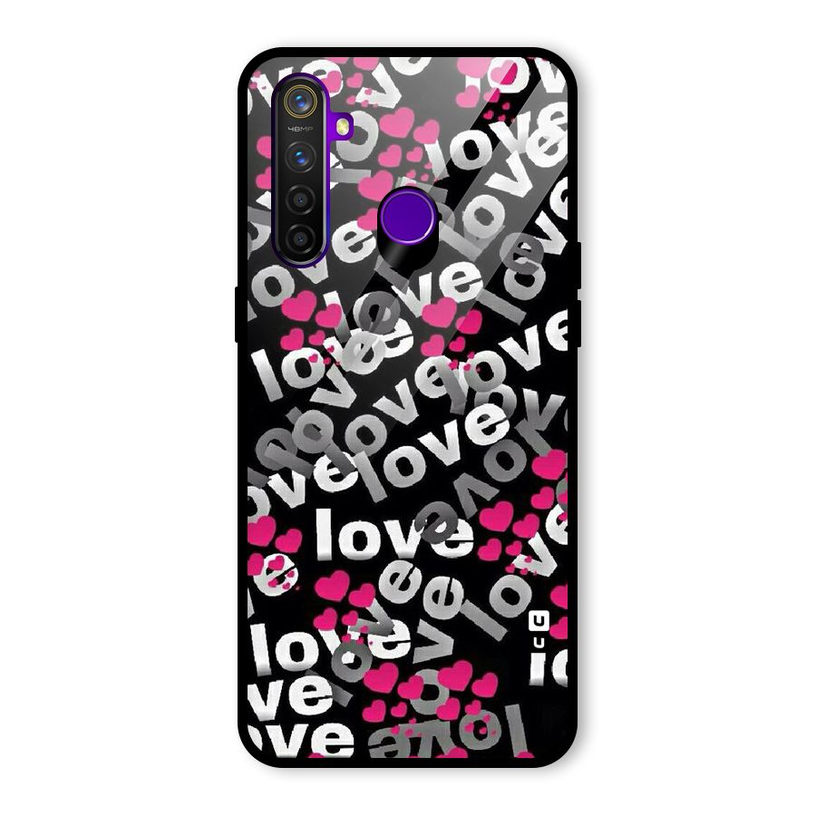 Too Much Love Glass Back Case for Realme 5 Pro
