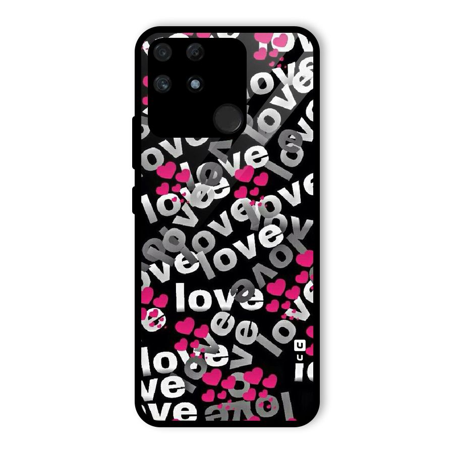 Too Much Love Glass Back Case for Realme Narzo 50A