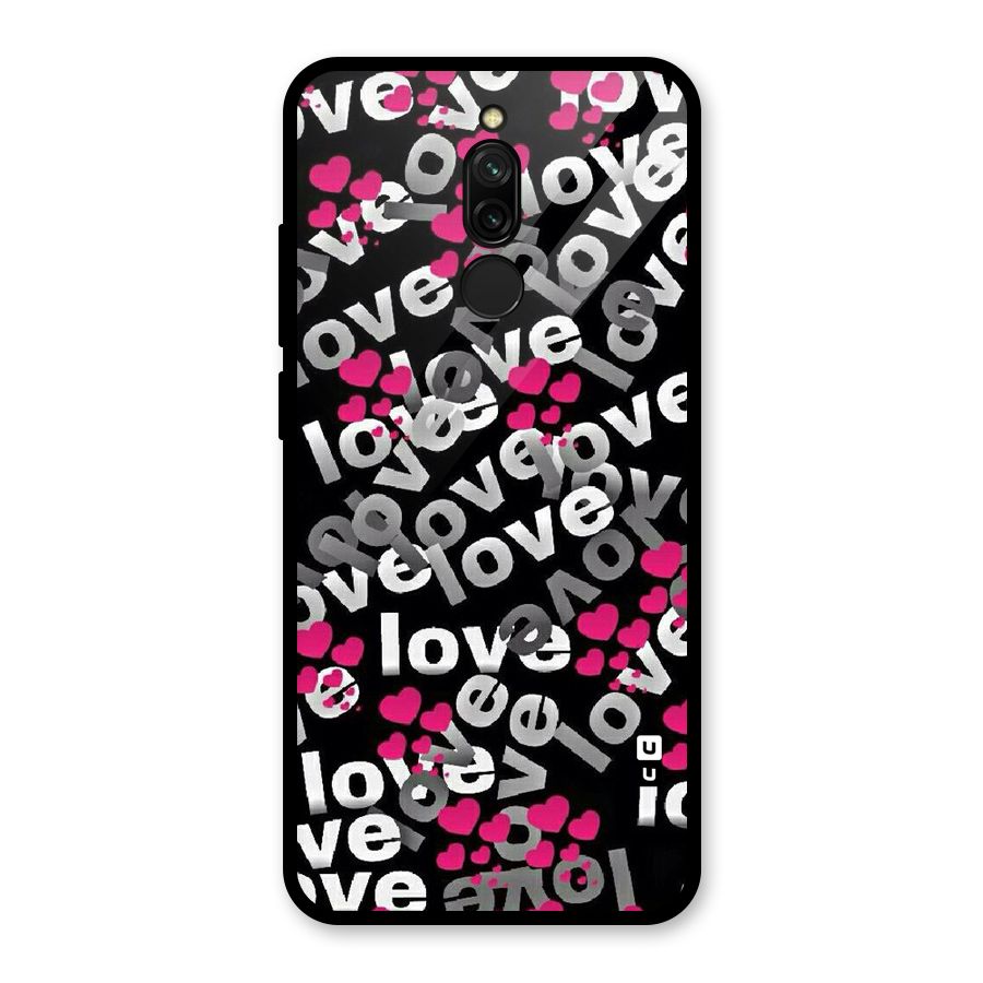 Too Much Love Glass Back Case for Redmi 8