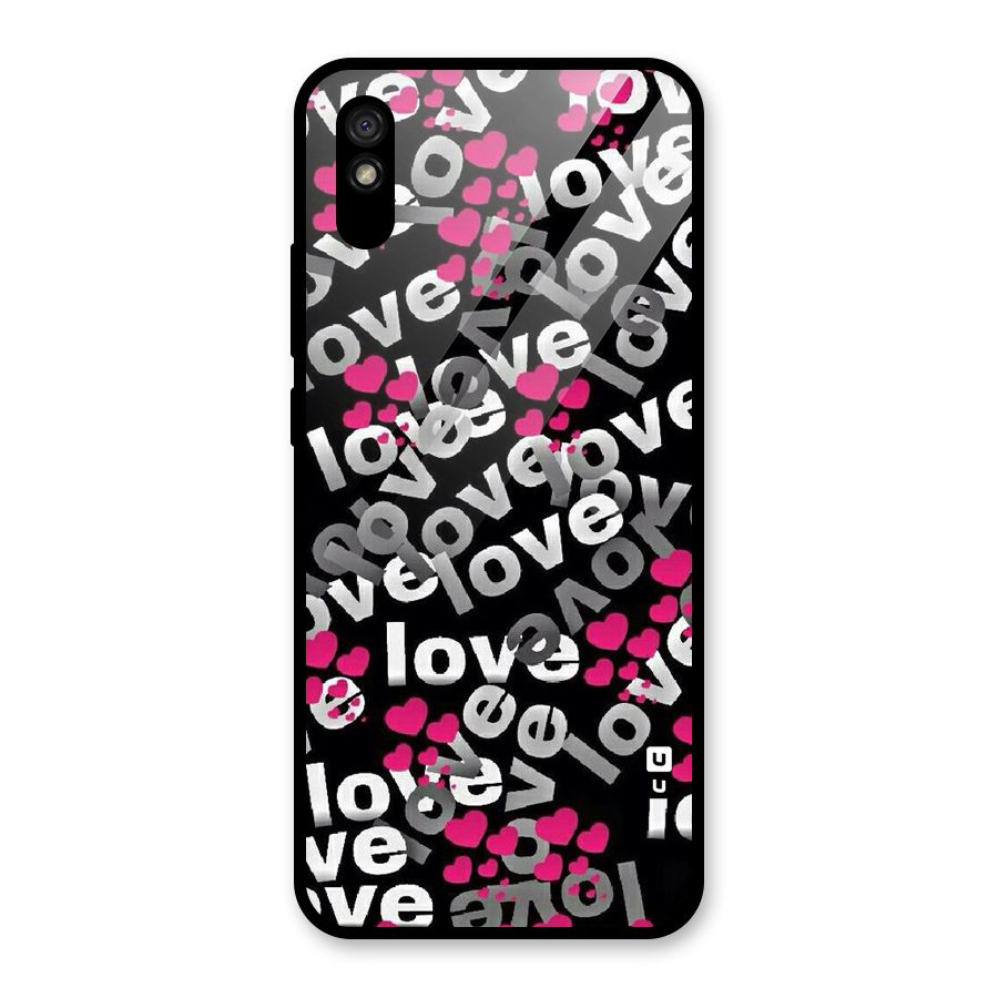 Too Much Love Glass Back Case for Redmi 9A