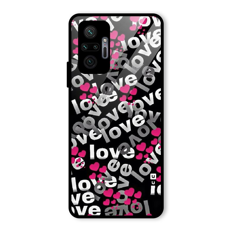 Too Much Love Glass Back Case for Redmi Note 10 Pro