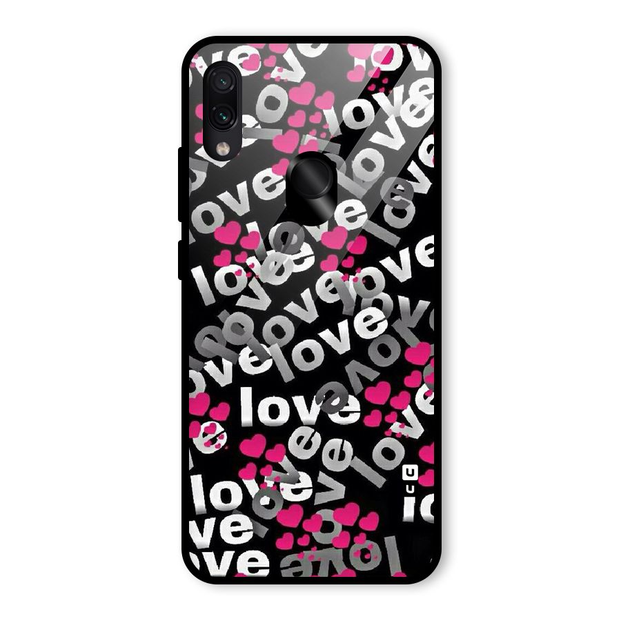 Too Much Love Glass Back Case for Redmi Note 7 Pro