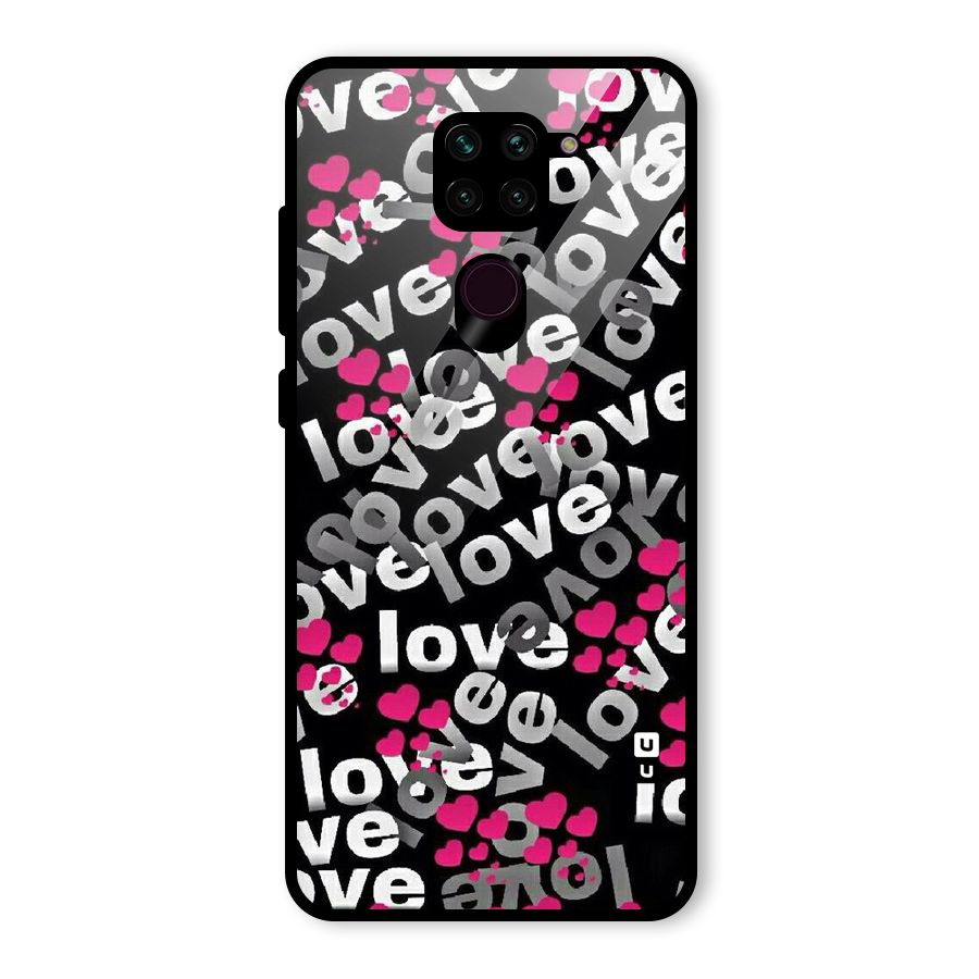 Too Much Love Glass Back Case for Redmi Note 9