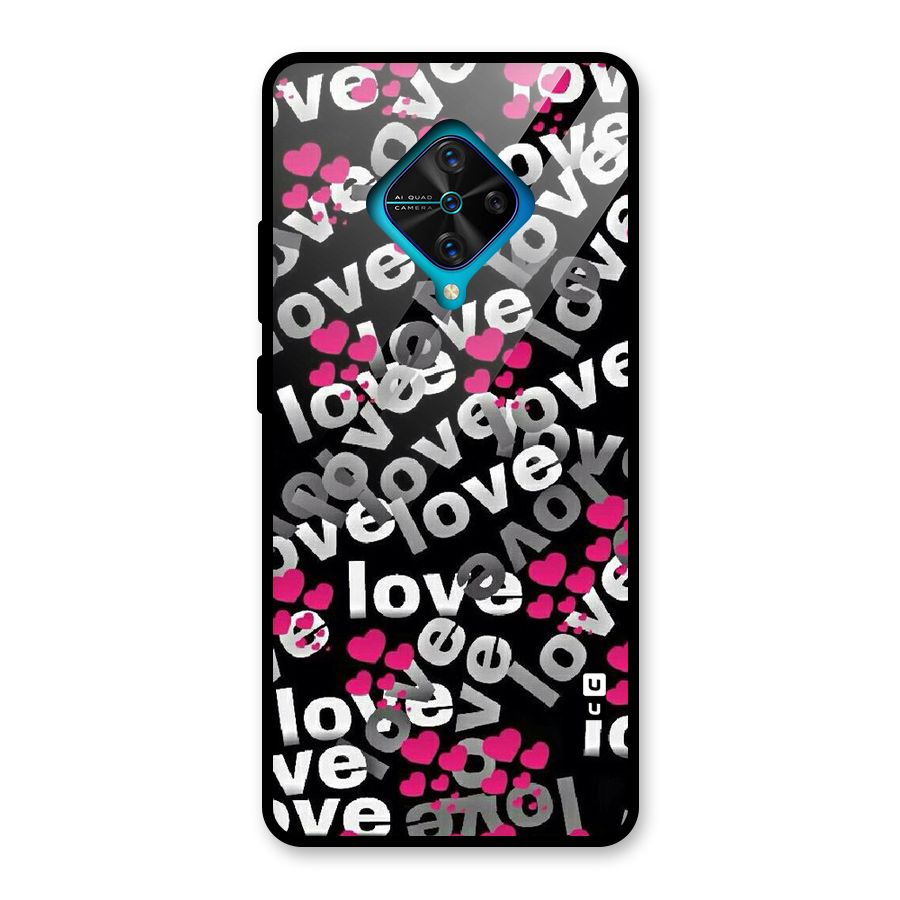 Too Much Love Glass Back Case for Vivo S1 Pro