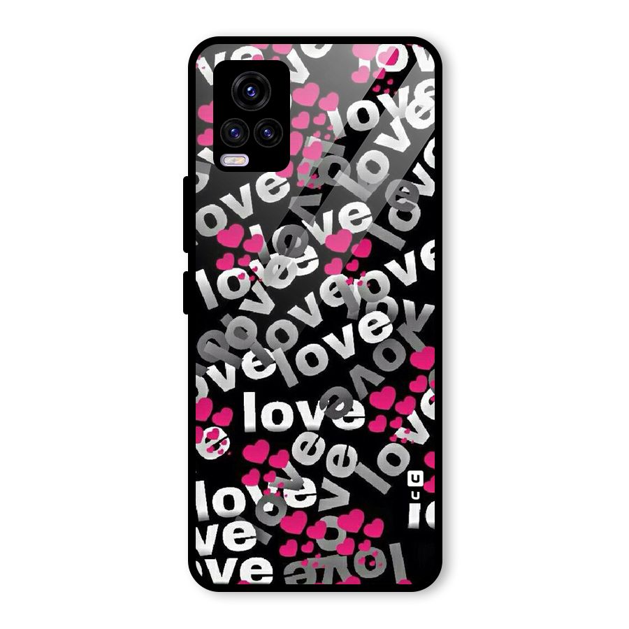Too Much Love Glass Back Case for Vivo V20