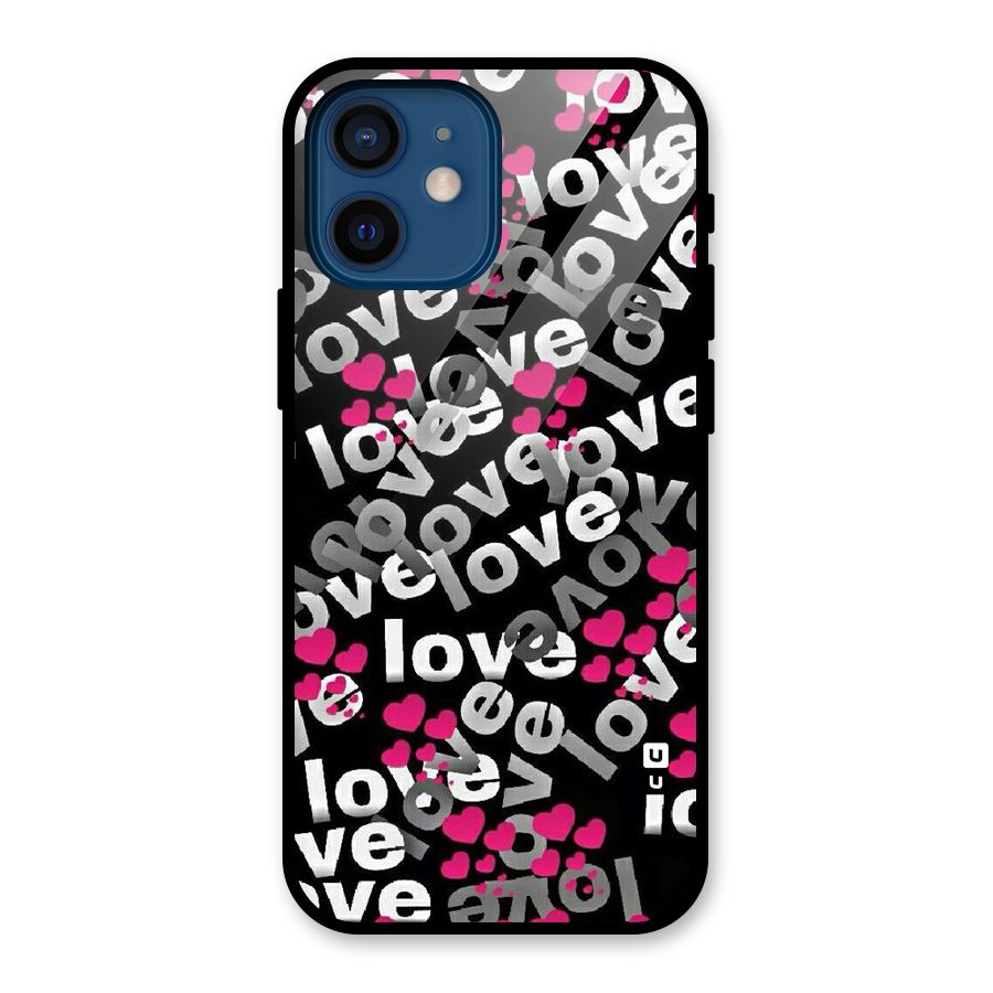 Too Much Love Glass Back Case for iPhone 12 Mini