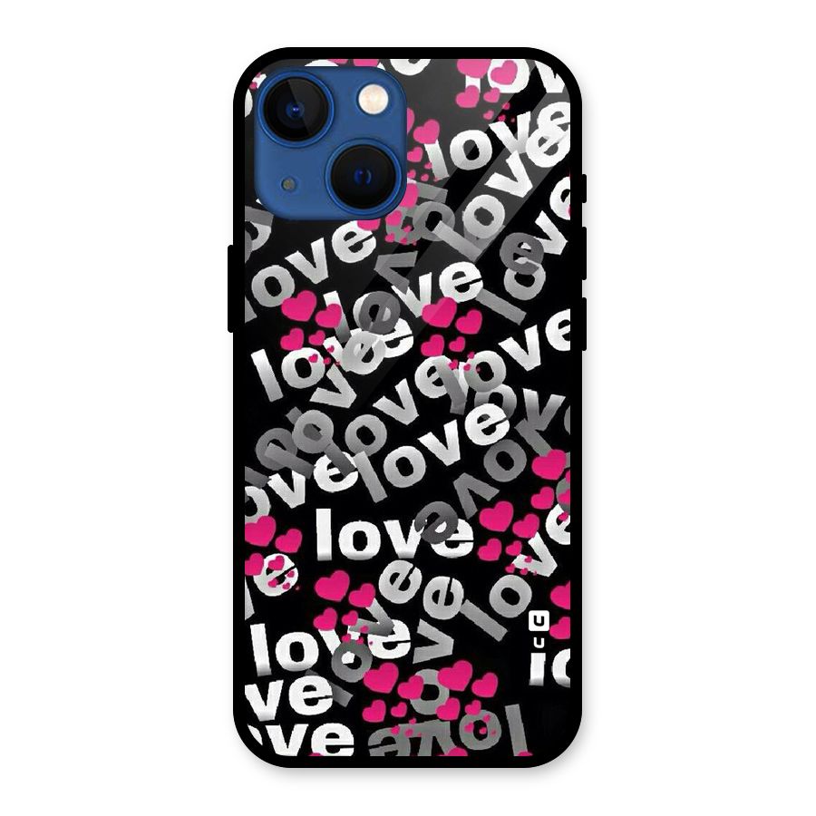 Too Much Love Glass Back Case for iPhone 13 Mini