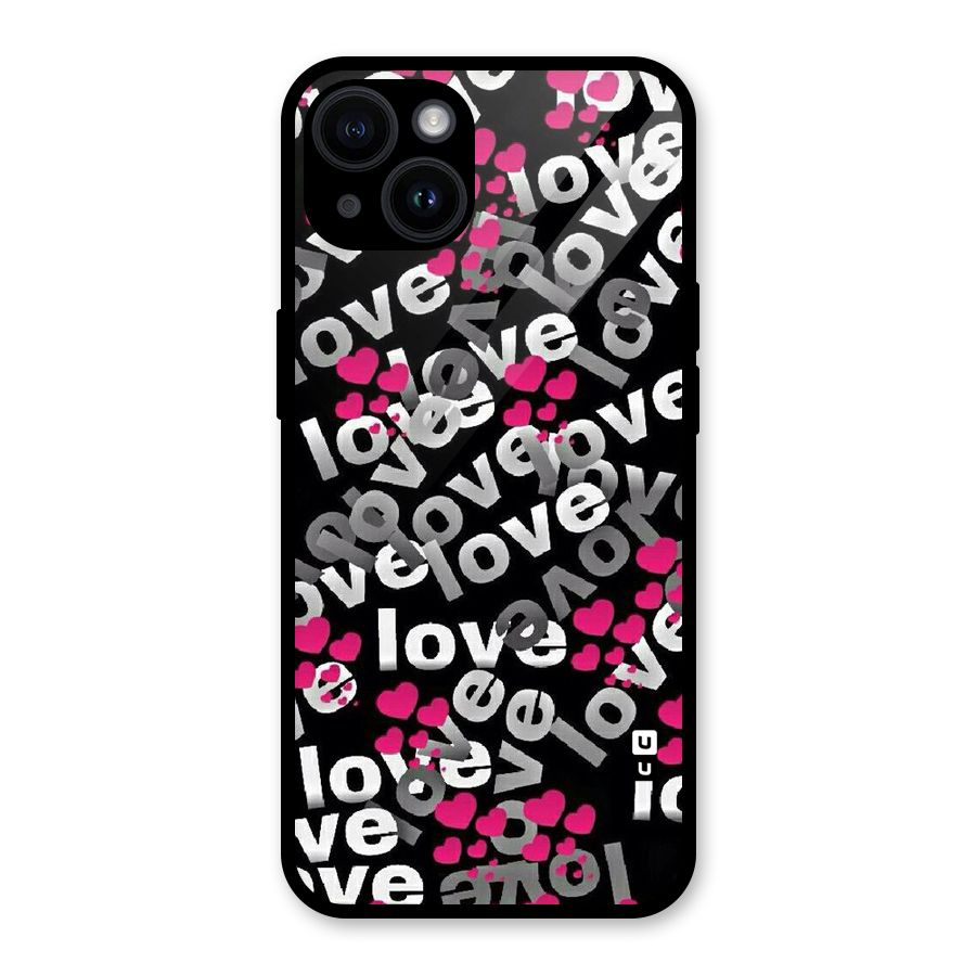 Too Much Love Glass Back Case for iPhone 14