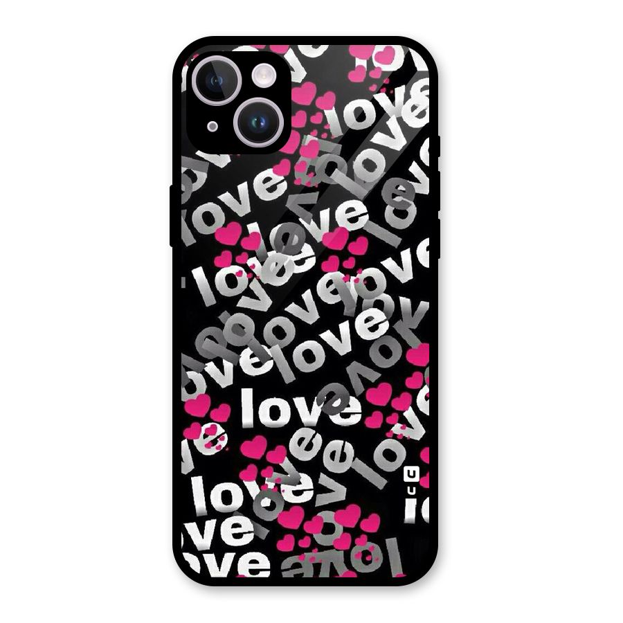 Too Much Love Glass Back Case for iPhone 14 Plus
