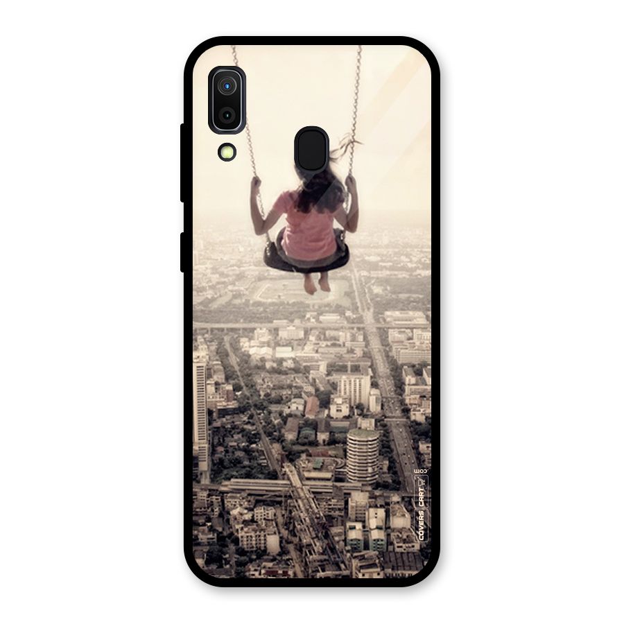 Top Of The World Glass Back Case for Galaxy A30