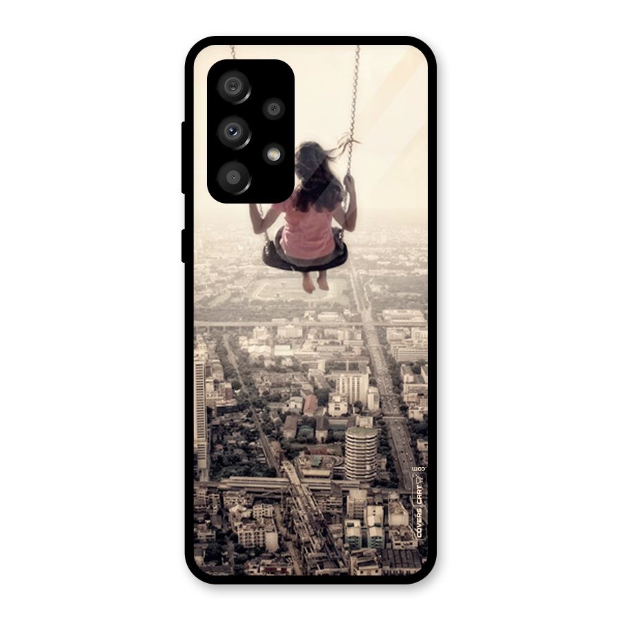 Top Of The World Glass Back Case for Galaxy A32