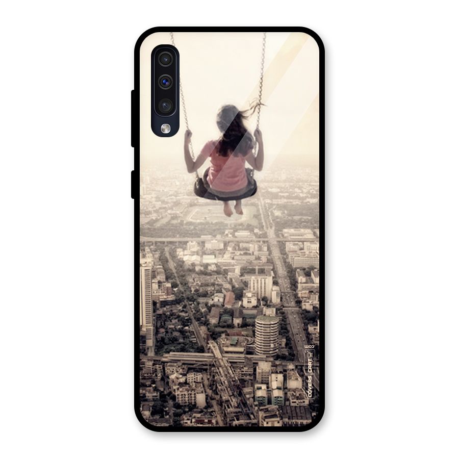 Top Of The World Glass Back Case for Galaxy A50
