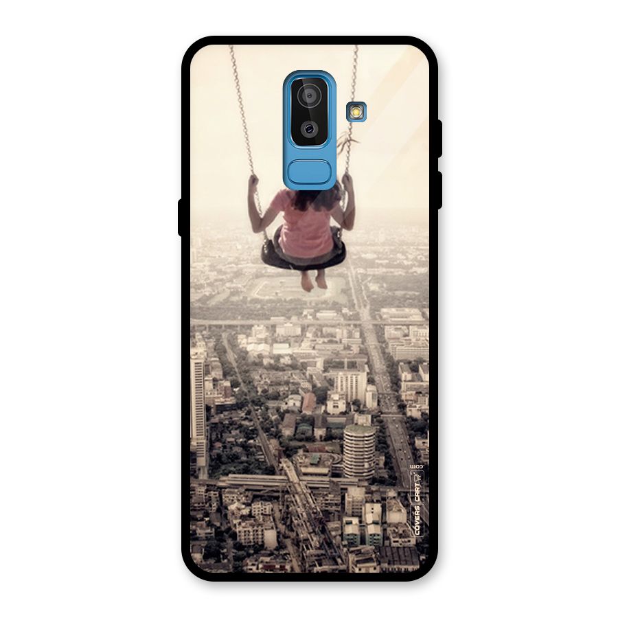 Top Of The World Glass Back Case for Galaxy J8