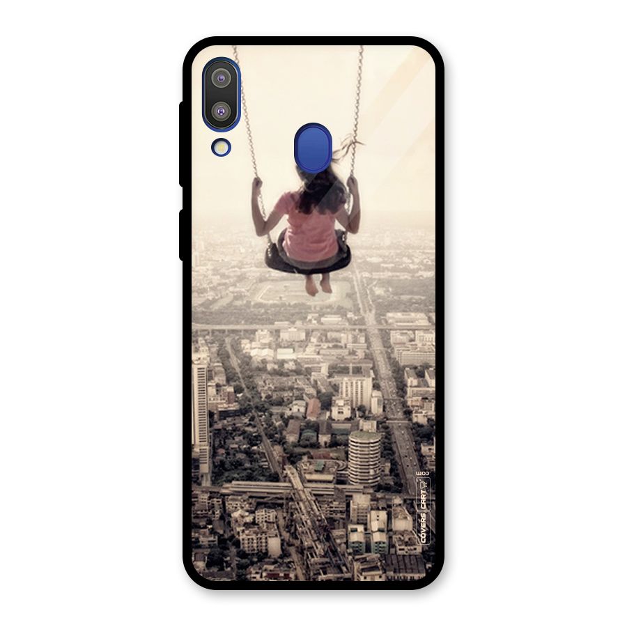 Top Of The World Glass Back Case for Galaxy M20