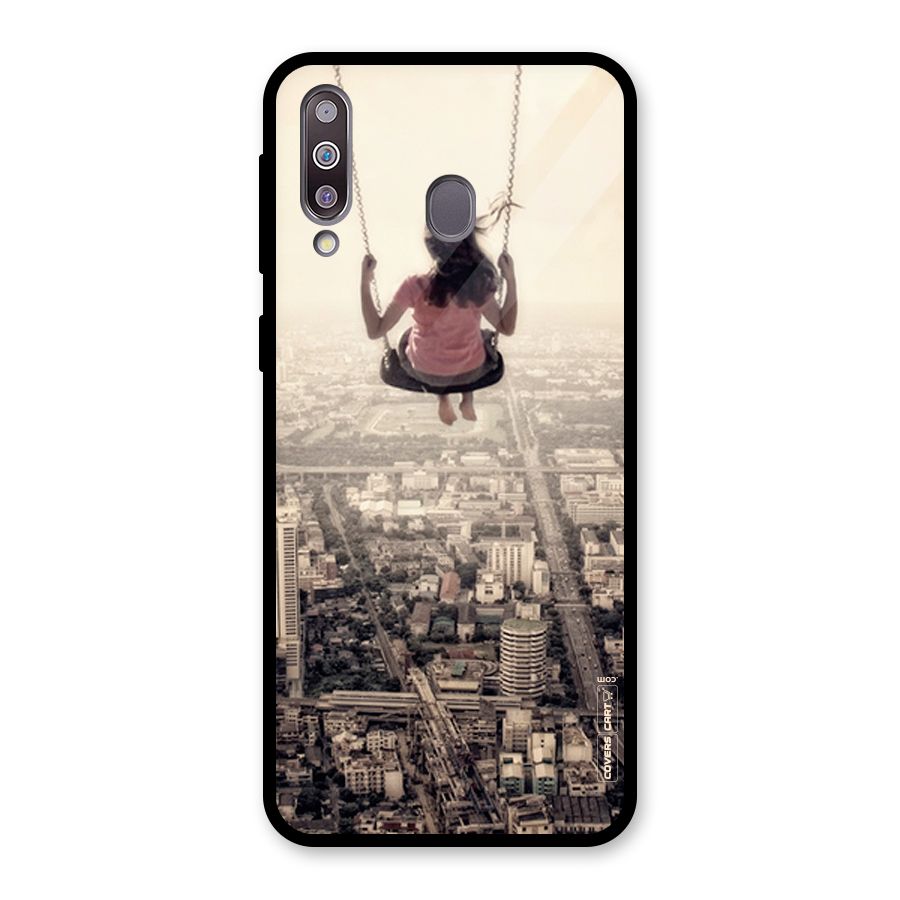 Top Of The World Glass Back Case for Galaxy M30