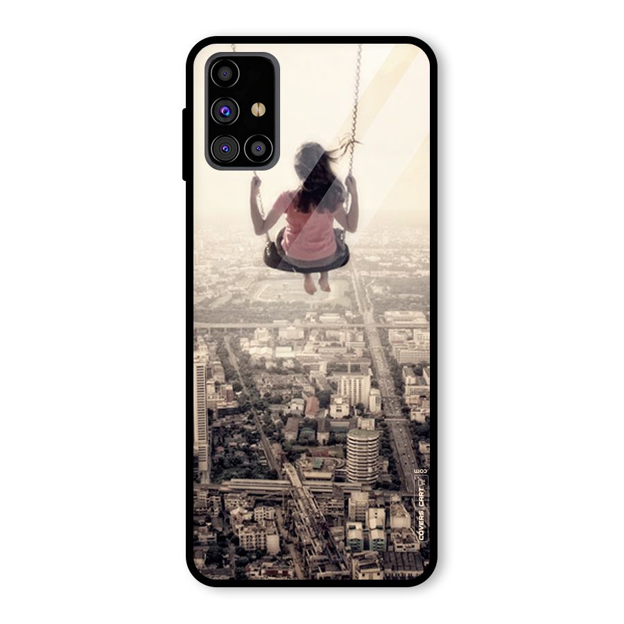 Top Of The World Glass Back Case for Galaxy M31s