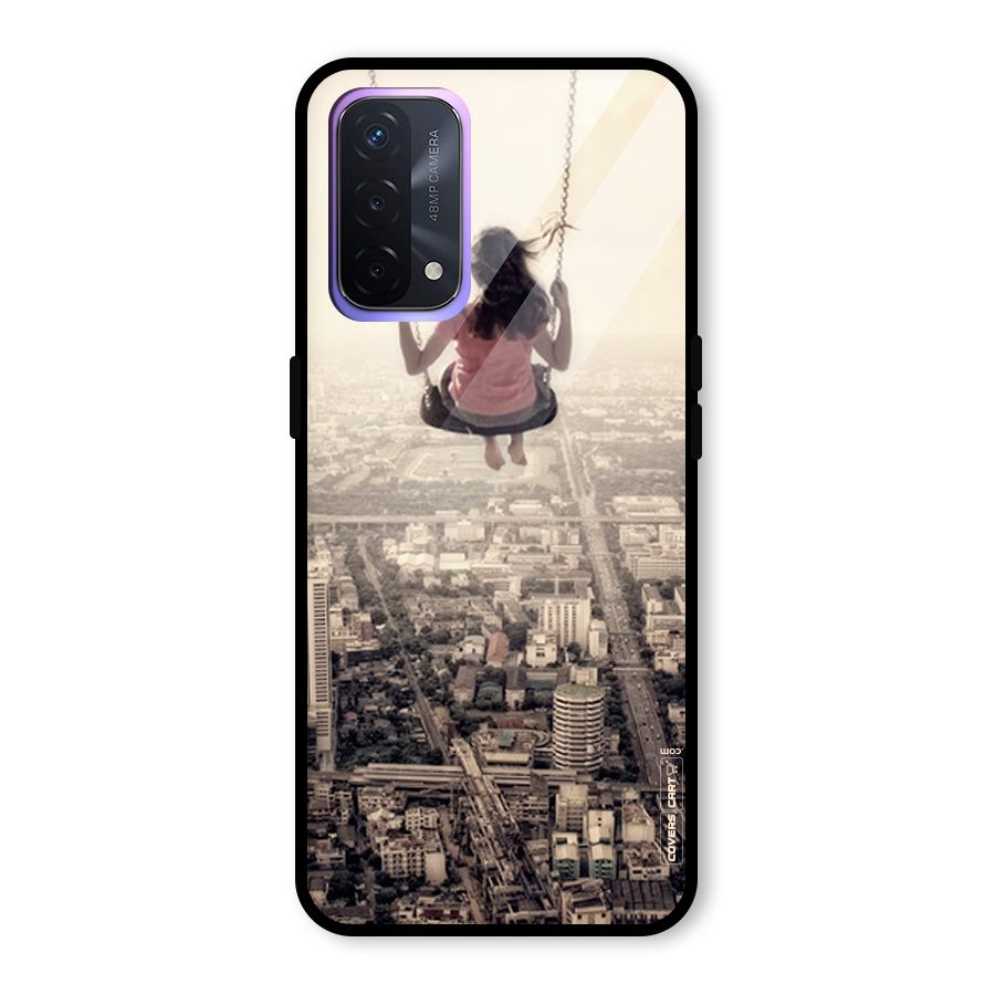Top Of The World Glass Back Case for Oppo A74 5G