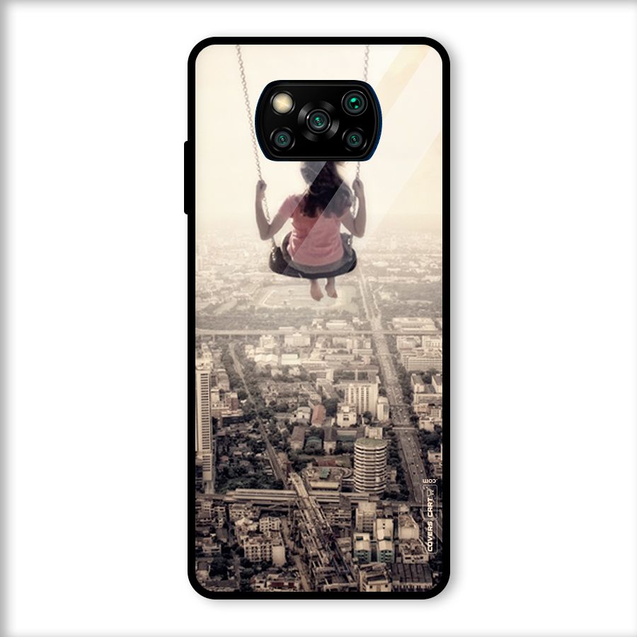 Top Of The World Glass Back Case for Poco X3