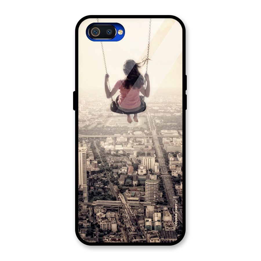 Top Of The World Glass Back Case for Realme C2