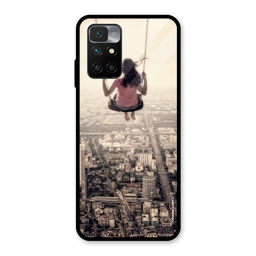 Top Of The World Glass Back Case for Redmi 10 Prime