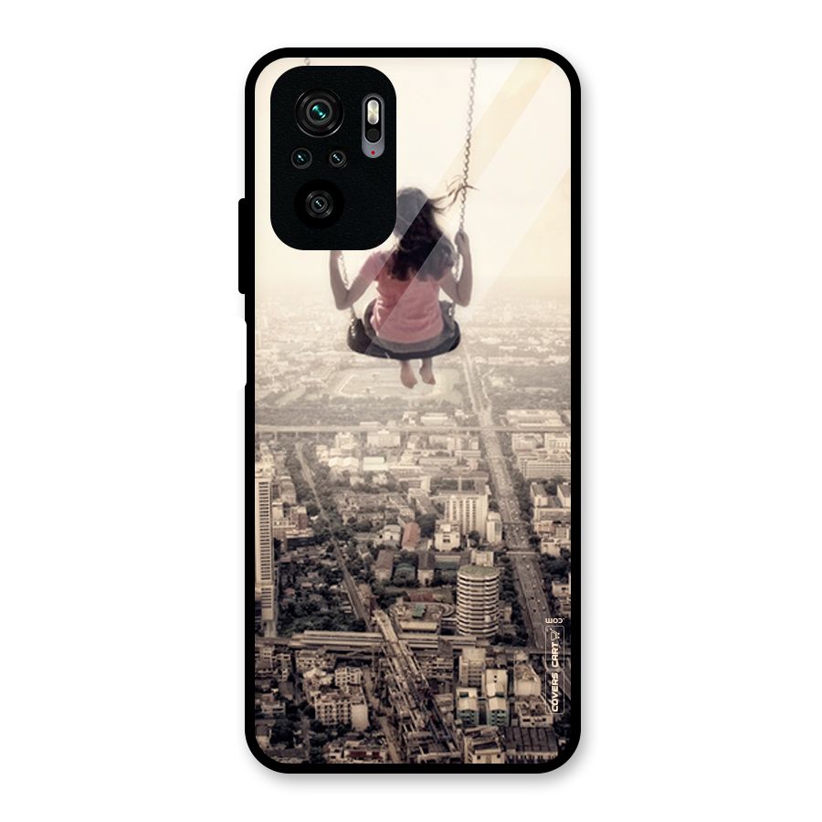 Top Of The World Glass Back Case for Redmi Note 10