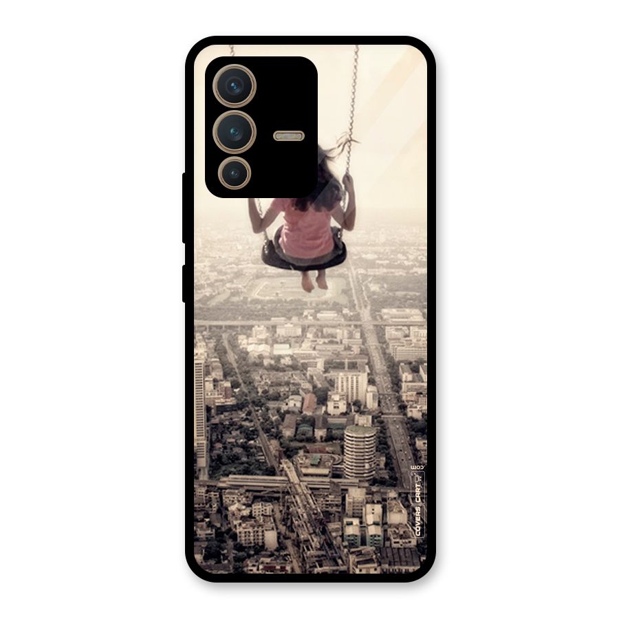 Top Of The World Glass Back Case for Vivo V23 5G
