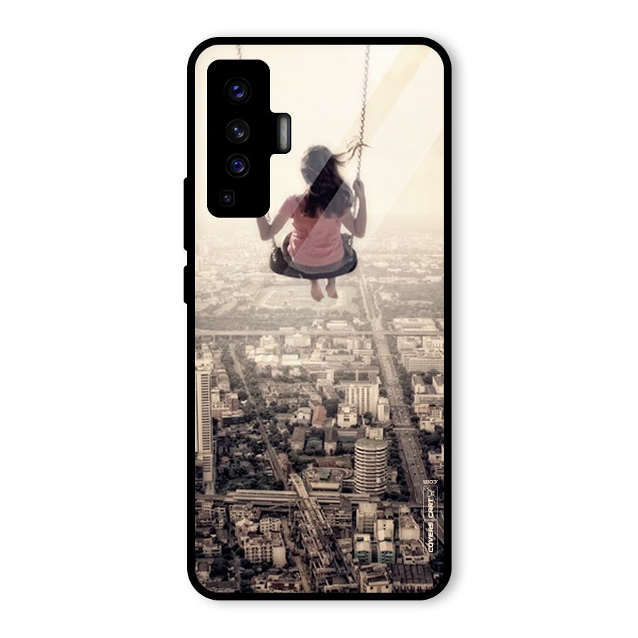 Top Of The World Glass Back Case for Vivo X50