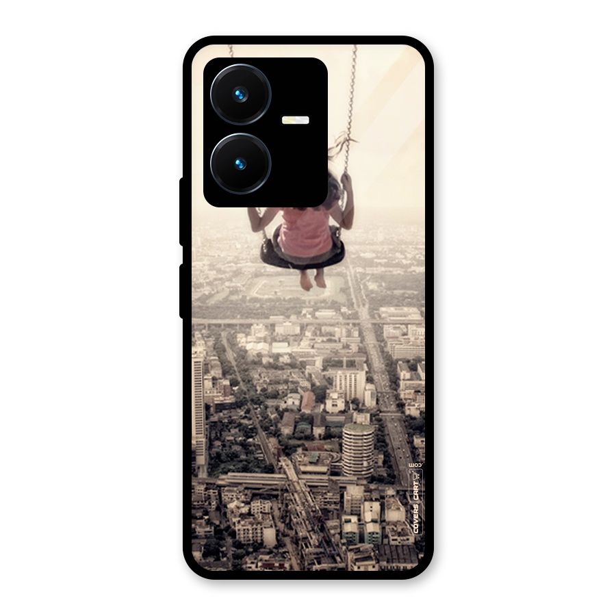 Top Of The World Glass Back Case for Vivo Y22
